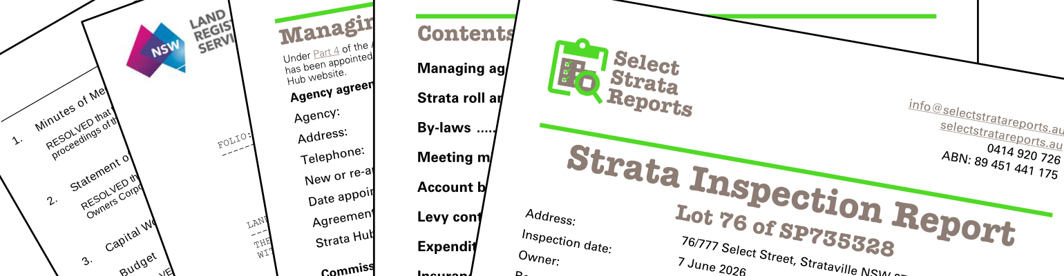 What is a Strata Inspector? What is a Strata Report?